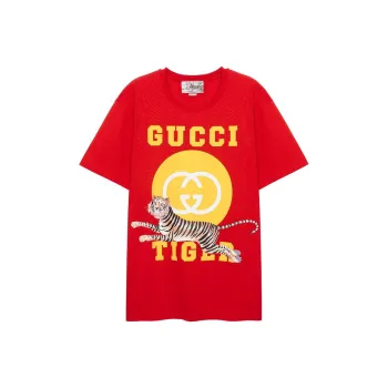 GUCCI Chinese New Year SS22 T Shirt Men's Red