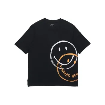 Adidas Neo Drop Shoulder Sleeve T Shirt Men's Black