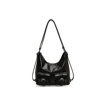 DALO PU Shoulder Bag Women's Black/Red/Coffee/Brown