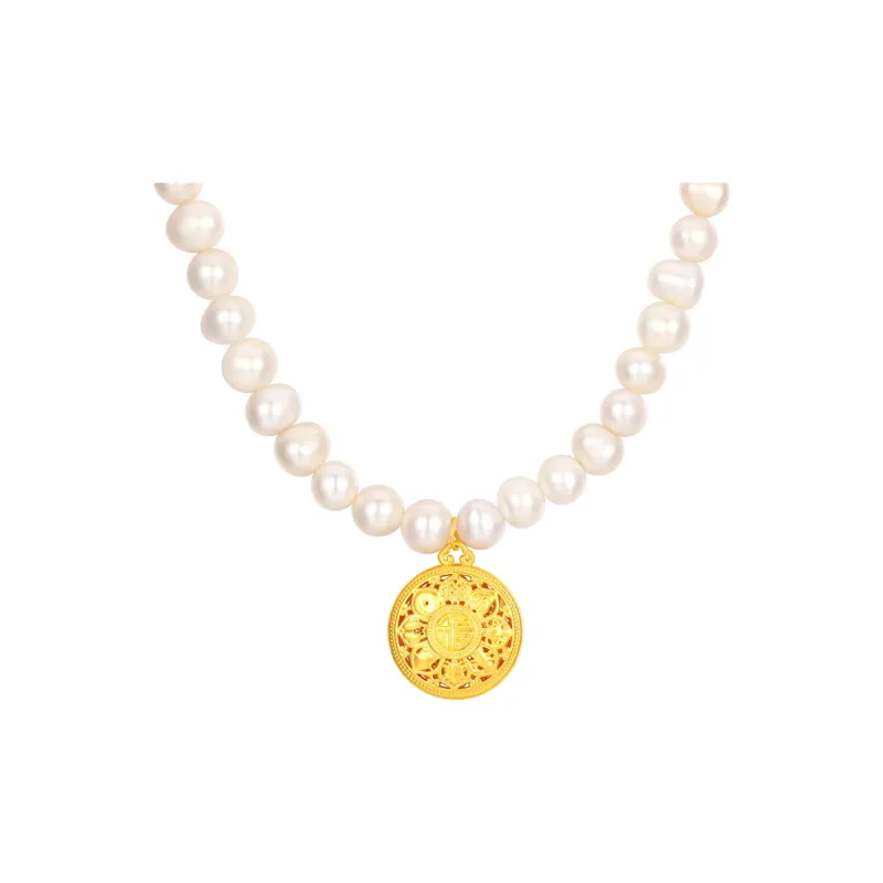 SINO GEM Pearl Necklaces Women's-0