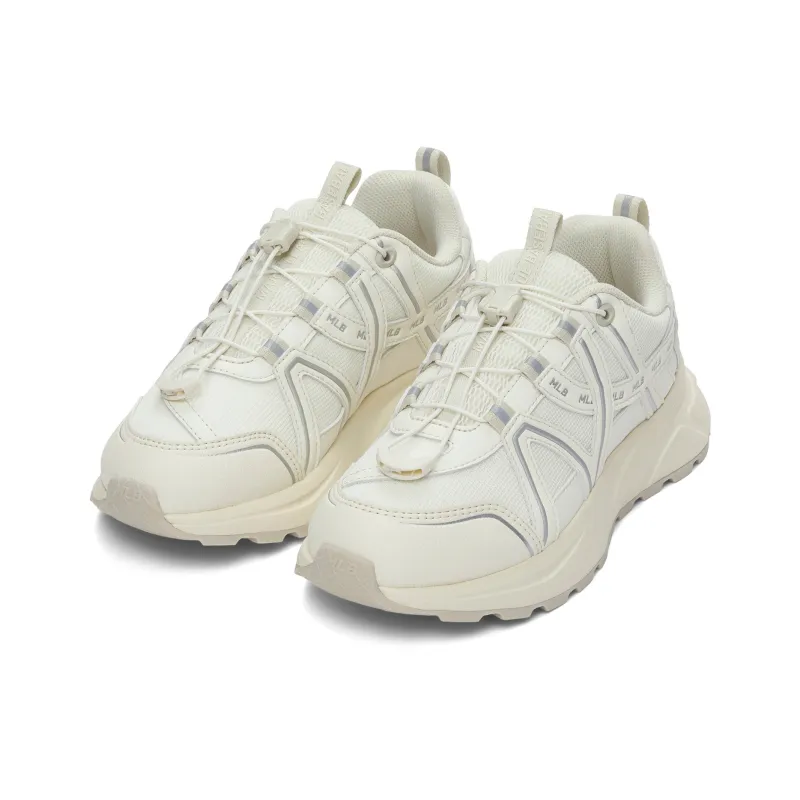 MLB New York Yankees Cushioned Wear Resistant Breathable Low Top Chunky Sneakers Unisex White-3