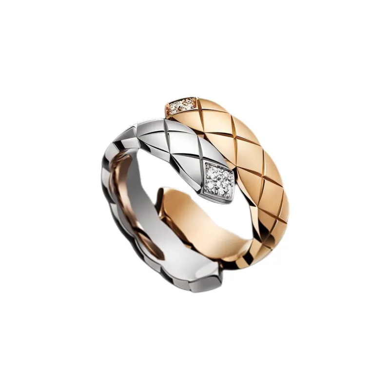 CHANEL CoCo Crush 18K White Gold Rings Unisex-0
