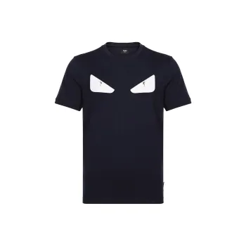 FENDI T-Shirts Men Marine Blue