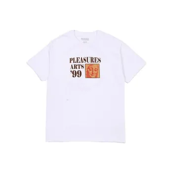 PLEASURES Straight T-Shirt Unisex White