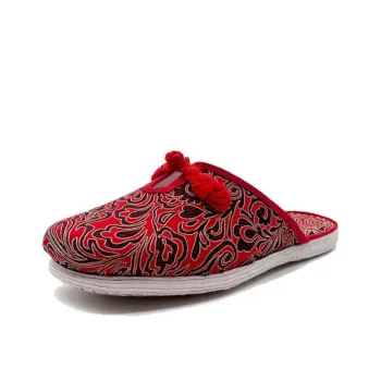 Neiliansheng Multi-Layer Sole Abrasion-Resistant Wrap-toe Slippers Women's Red