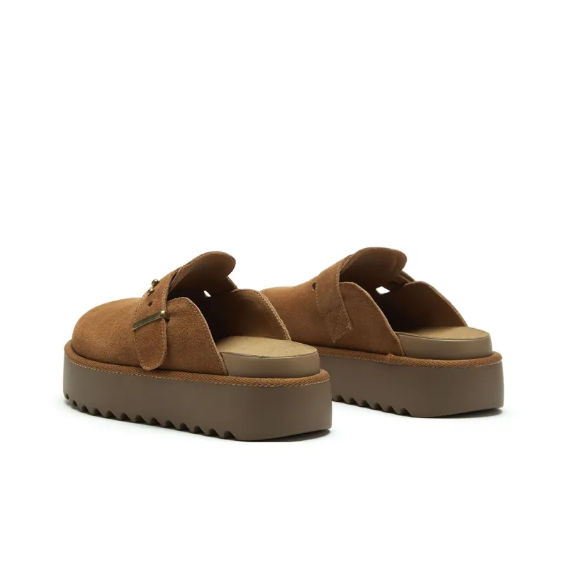 Hotwind Pinecone Grey Series Abrasion Resistant Closed Toe Slippers Women's-1