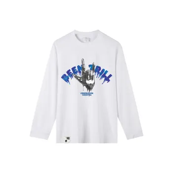 BEENTRILL Heavyweight Long Sleeved T Shirt Unisex White