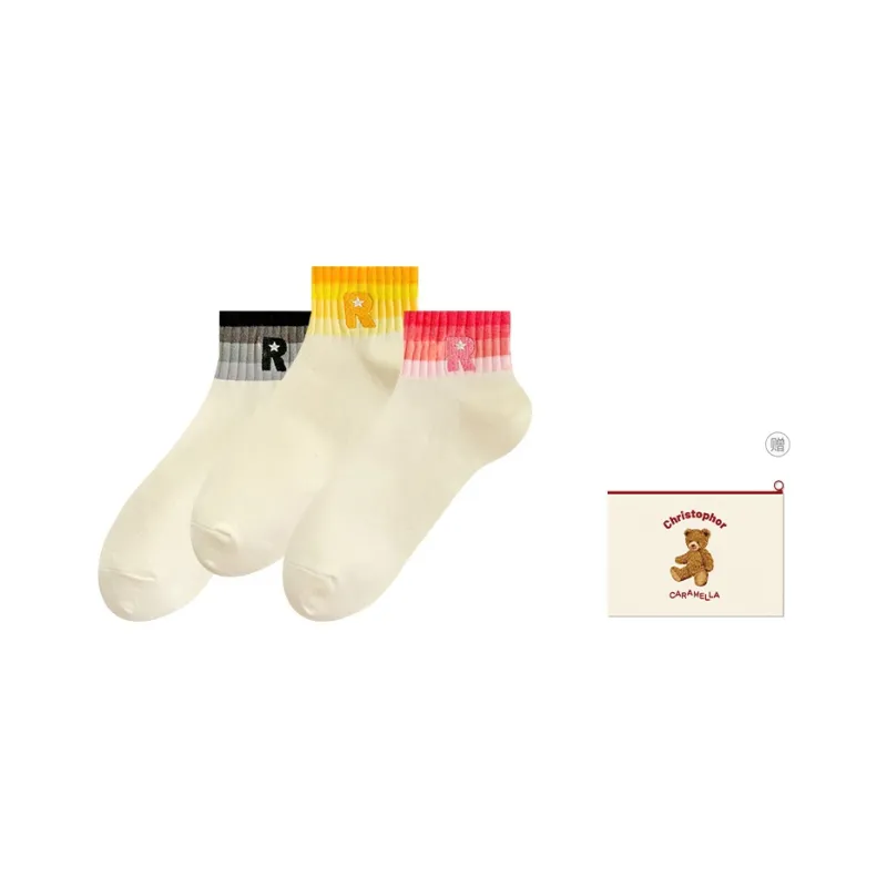 Caramella Ankle Socks Women's Shopping Bag Combo Set-9
