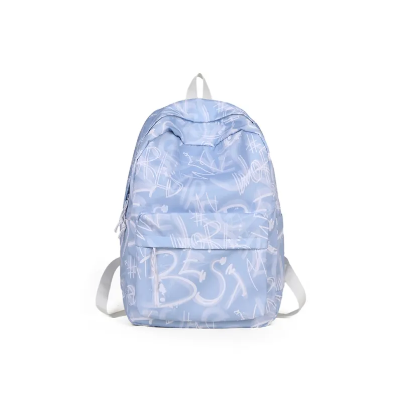 Yalu Nylon Backpack Unisex Black/Red/Green/Blue-16