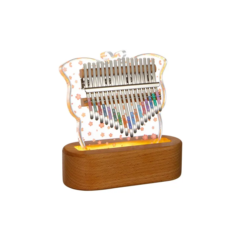 CEGA Acrylic Kalimba Fully Transparent Appearance 17/21 Keys Thumb Piano-6