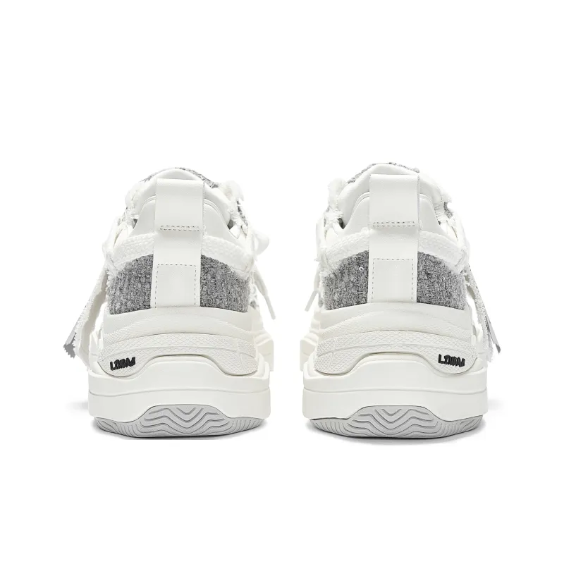 LINGMO Casual Shoes Unisex Low Top White, Blue, Gray-15