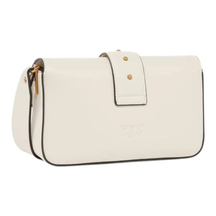PINKO Love Bag Cow Leather Shoulder Bag Mini Women's Ivory-1