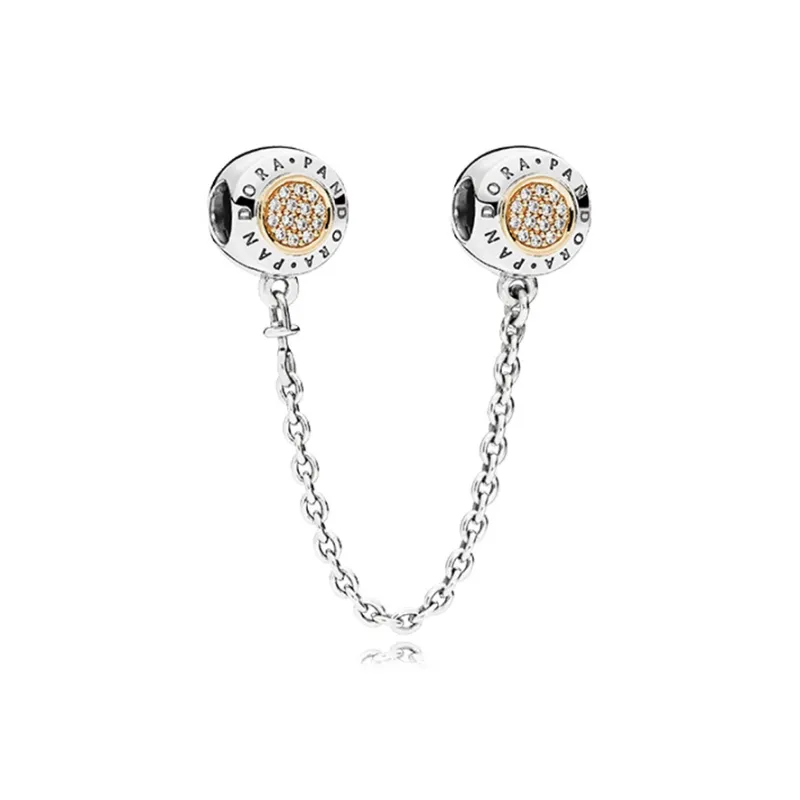 Pandora 925 Sterling Silver Safety Chain Unisex-0