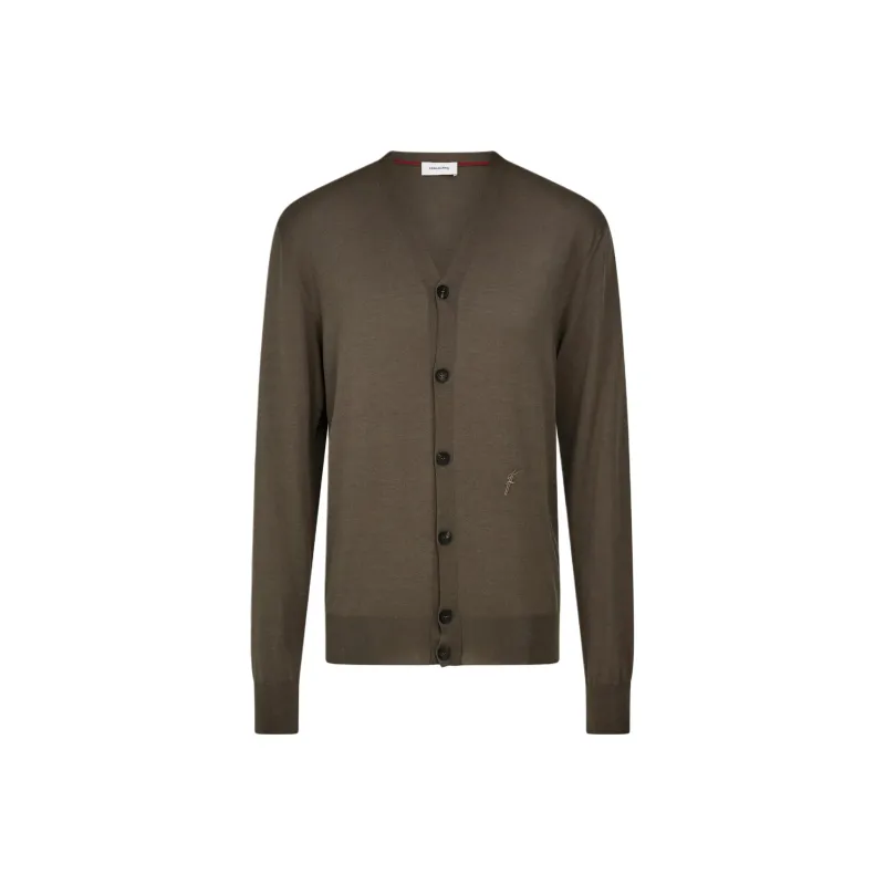 Ferragamo Ribbed Cardigan-0