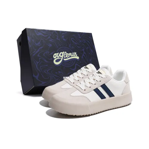 OUGLEMEN Slip Resistant Cushioning Impact Resistance Wear Resistant Low Top Skateboard Shoes Women's Box