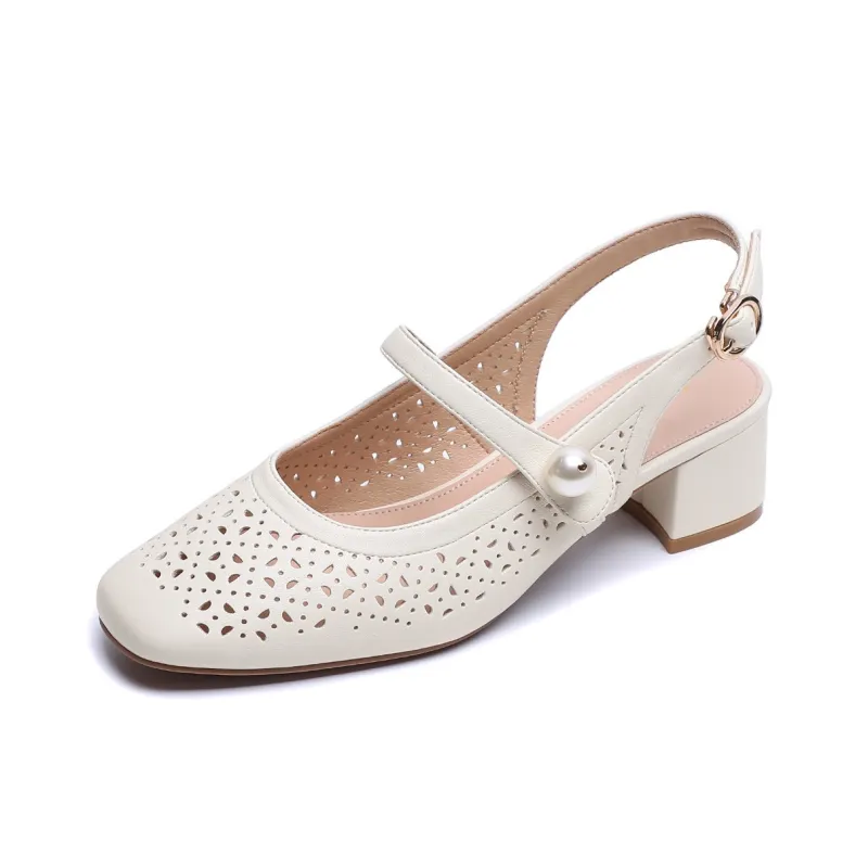 Mulinsen Chunky Heel High Heels 4.3cm Women's-6