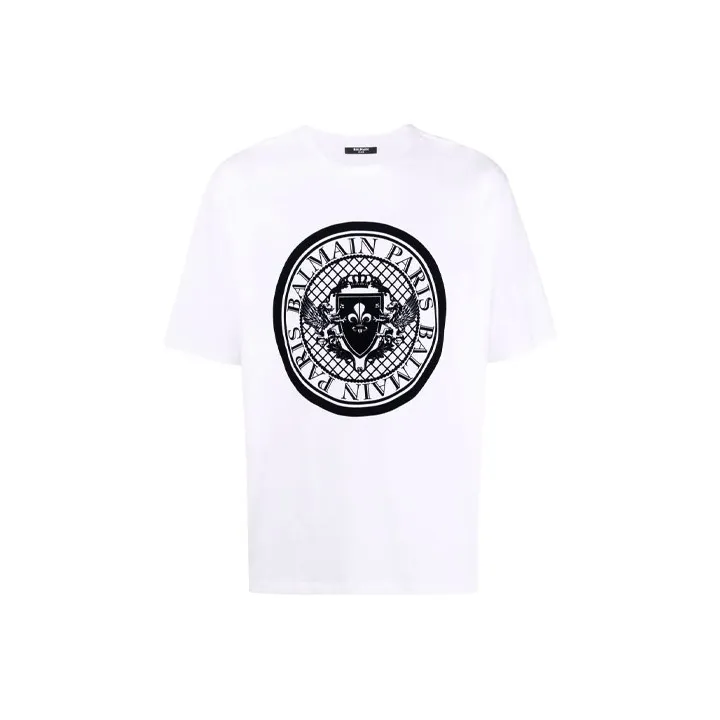 BALMAIN Coin Flock T Shirt-0