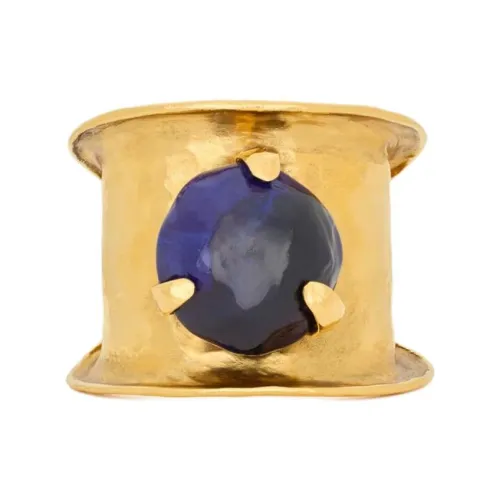 SAINT LAURENT Brass Resin Enamel Metal Bangles Women's Gold