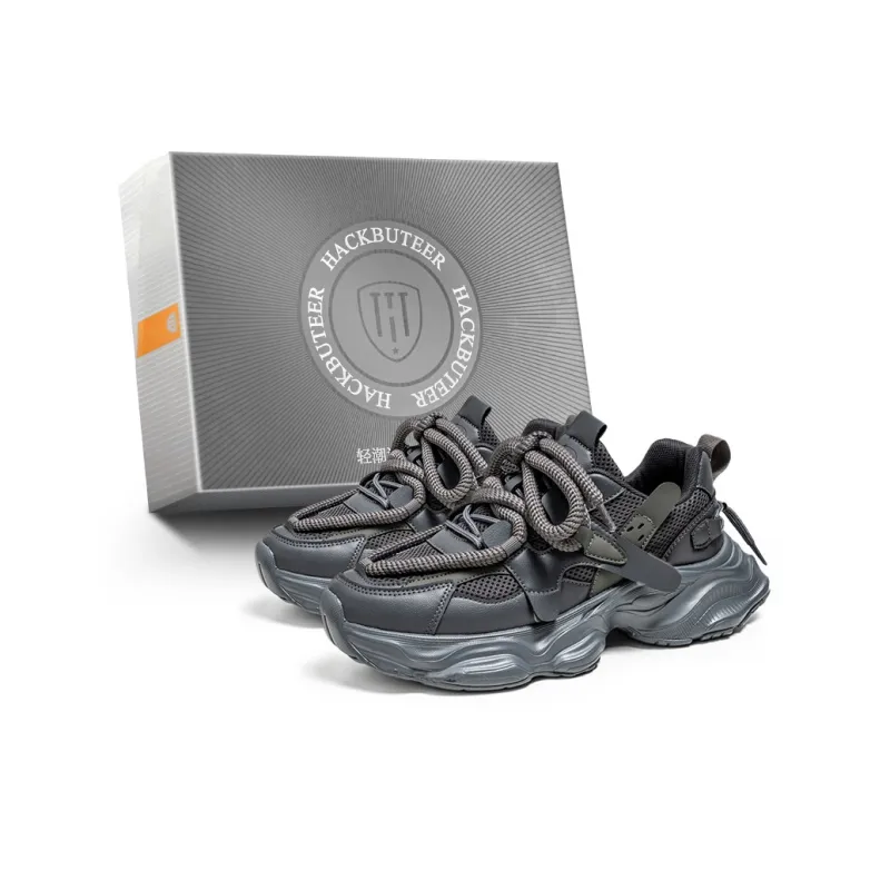HACKBUTEER Low Top Chunky Sneakers Men's Box Included-6