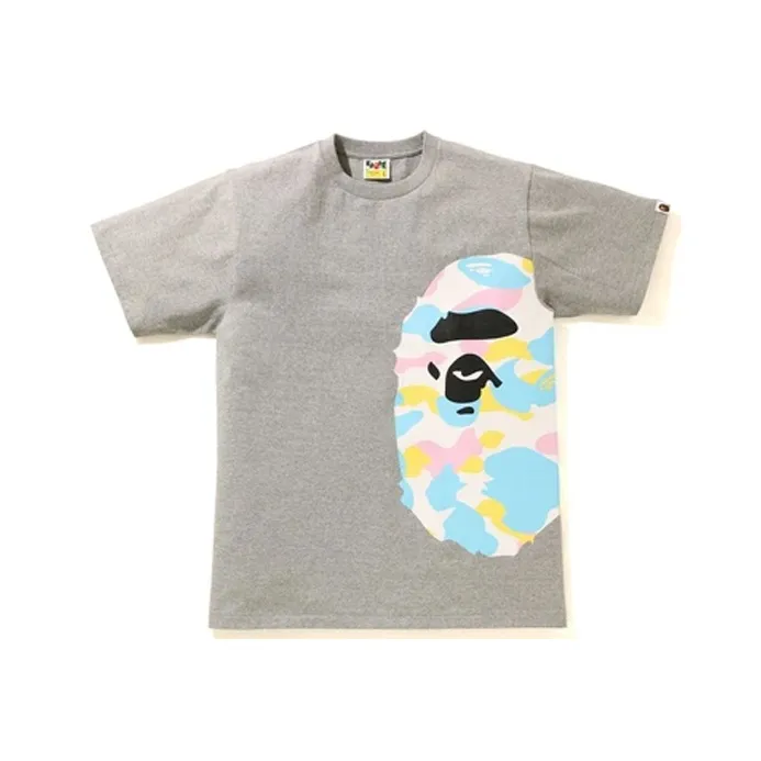 A BATHING APE New Multi Camo Side Big Ape Head Tee-7