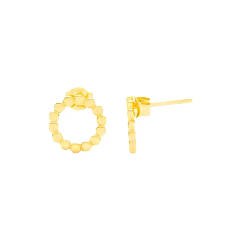 Radiant 925 Sterling Silver Earrings Women's Gold-0