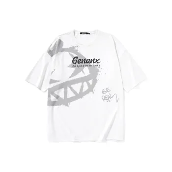 GENANX Straight Elbow Length Sleeved T Shirt Unisex