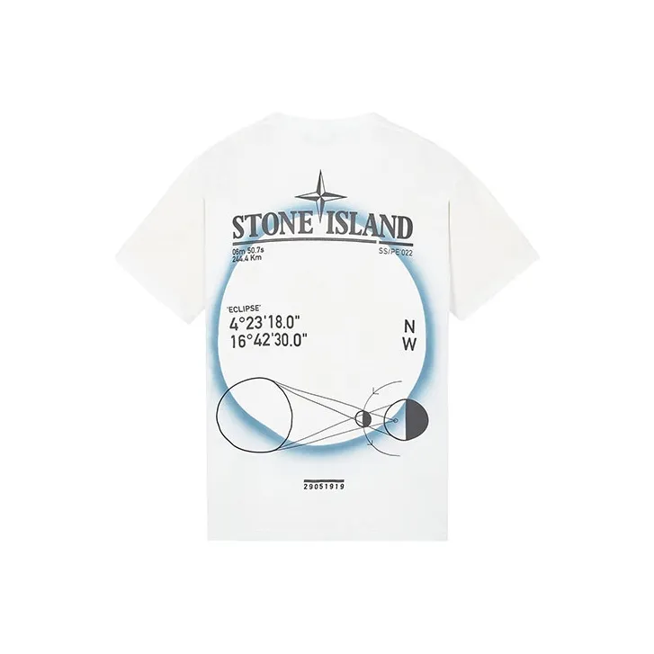 STONE ISLAND SS22 T Shirt Men's Ice White-0