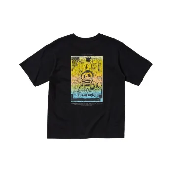 UNIQLO x Pop Mart Crew Neck Fitted Straight Short Sleeved T Shirt Unisex Black