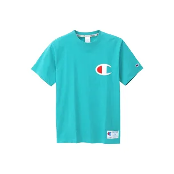 Champion Regular T Shirt Unisex Lake Blue Japan Version