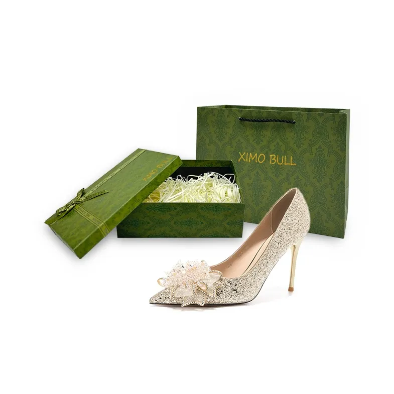 XIMO BULL High Heels Women's Champagne Gold-0