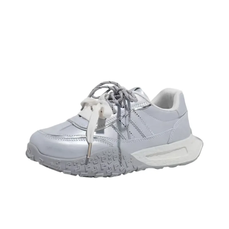 BINGO DUCK Slip Resistant Low Top Chunky Sneakers Women's-5