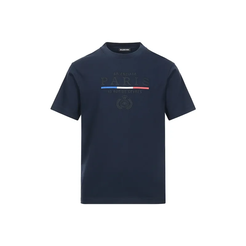 Balenciaga T-Shirts Men Navy-0