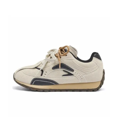 ABCYLM Non slip Lightweight Low Top Casual Shoes Women's Greige