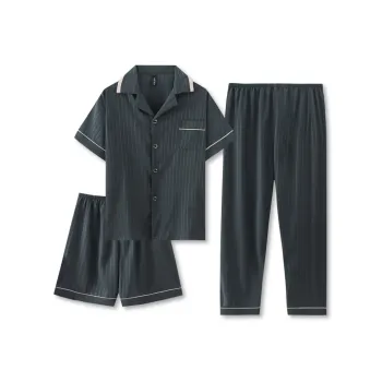 WANANNI Pajama Set Men's Dark Gray