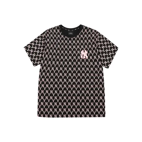 MLB New York Yankees T Shirts Unisex Black Pink Logo