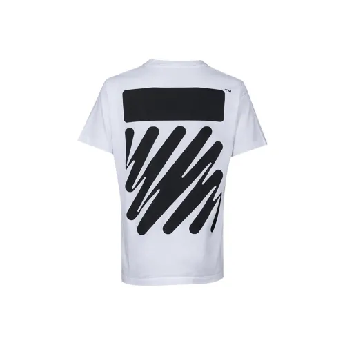 OFF WHITE Wave Diag Slim Short Sleeve Tee 