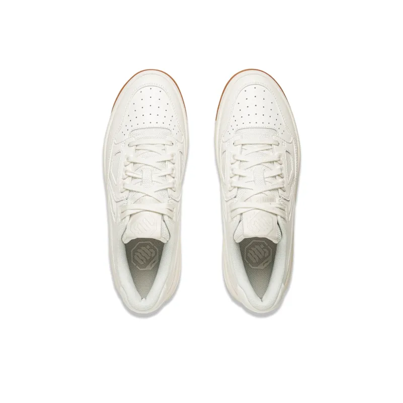 LiNing New Arrival Anti Slip Wear Resistant Low Top Skateboard Shoes Unisex Ivory-3