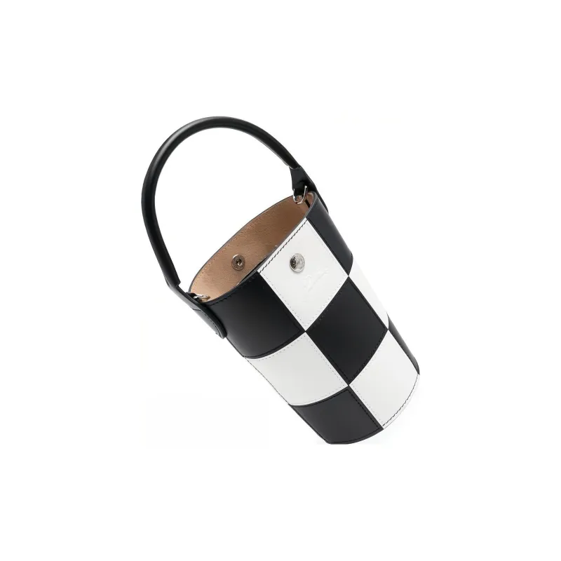 LONGCHAMP Épure Calfskin Bucket Bag Handbag Shoulder Bag Crossbody Bag Extra Small Women's Black White-1