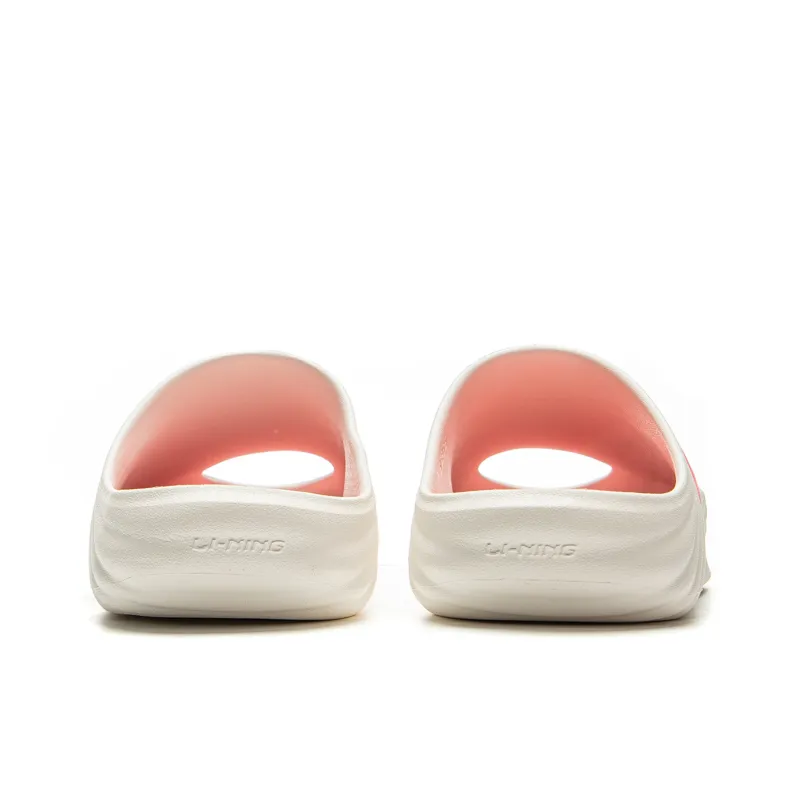 LiNing SOFT SLIPPER Slip Resistant Quick Dry Slide Slippers Unisex Beige-5
