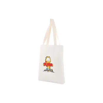 PUMA GARFIELD SHOPPER Canvas Handbag Regular Unisex White