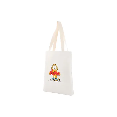 PUMA GARFIELD SHOPPER Canvas Handbag Regular Unisex White