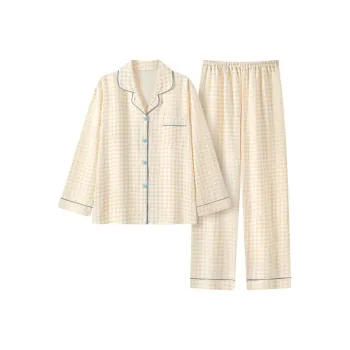 XIAFENYAN Pajama Set Women's Yellow