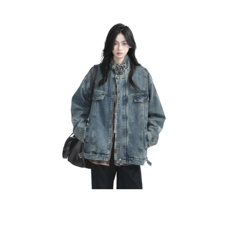 NEVER RULE Denim Jackets Unisex-2