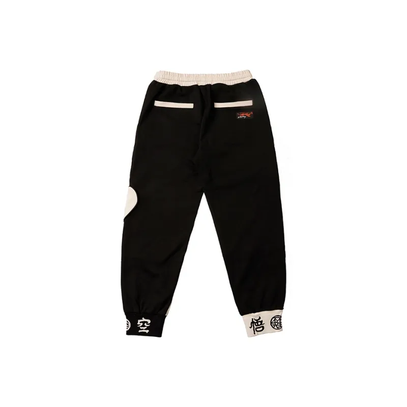 WOOKONG Spring Fall Knitted Sports Pants Unisex 72 Transformations Embroidery Cuffed Pants-1