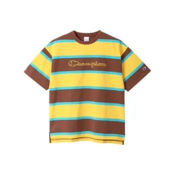 Champion T Shirt Japan Version Men's Yellow Brown