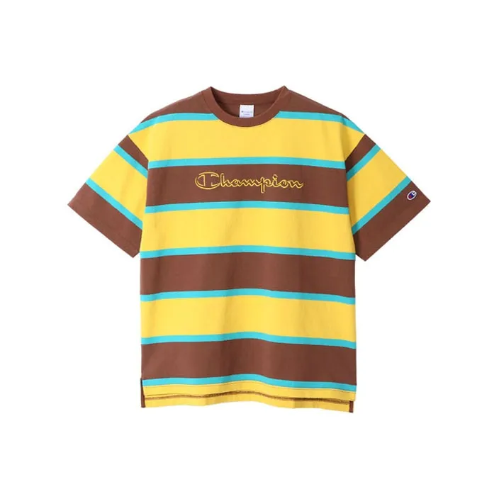 Champion T Shirt Japan Version Men's Yellow Brown-0