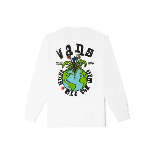 Vans Set in Sleeve T Shirt Men's White