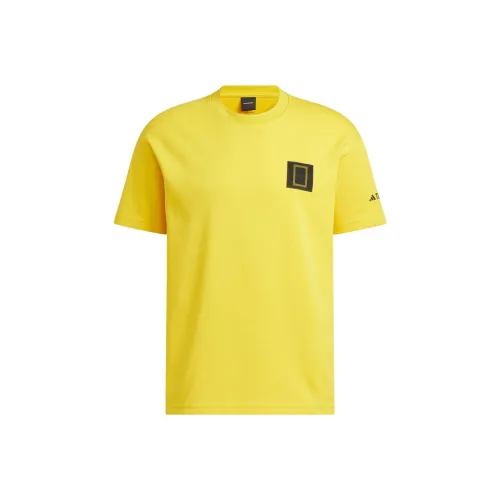 Adidas National Geographic Co-branded Section T-Shirts Men Yellow