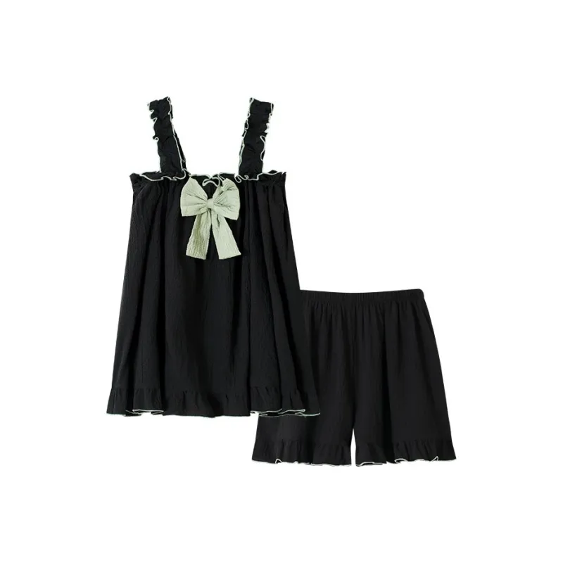 O'MESIK Pajama Set Women's Black-0