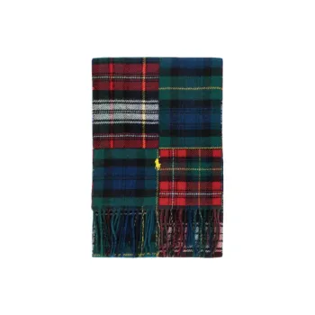 Polo Ralph Lauren Wool Nylon Knit Scarves Men's Red